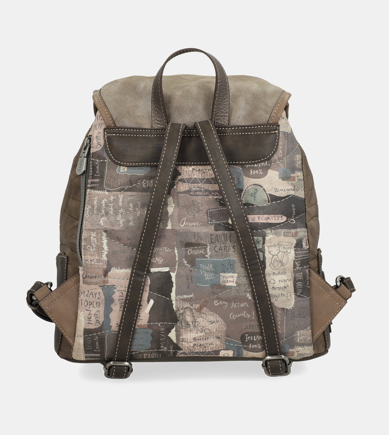 Rune backpack with a front flap