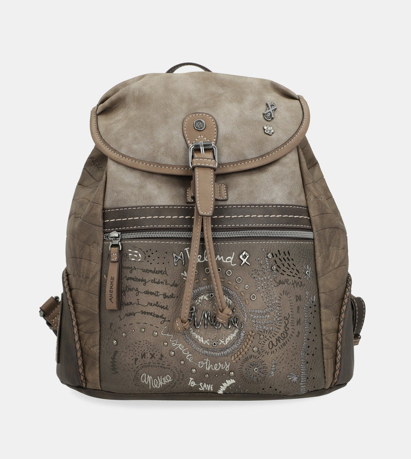 Rune backpack with a front flap