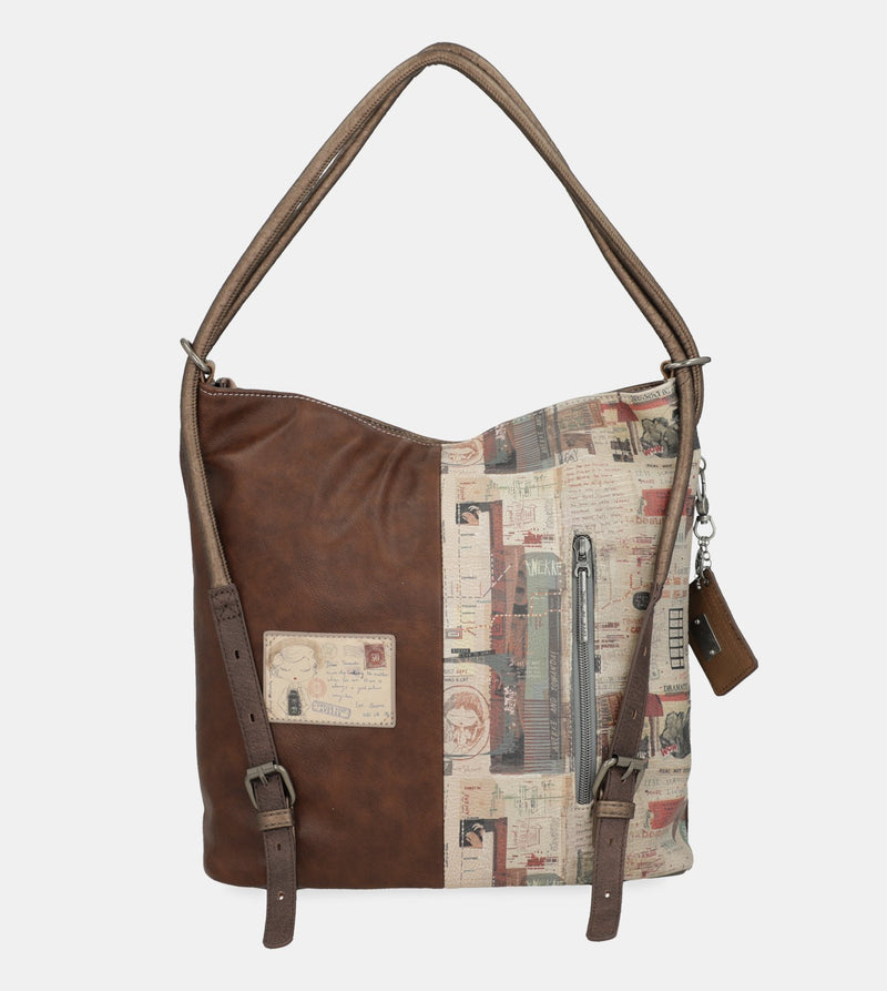 Authenticity hobo bag-backpack