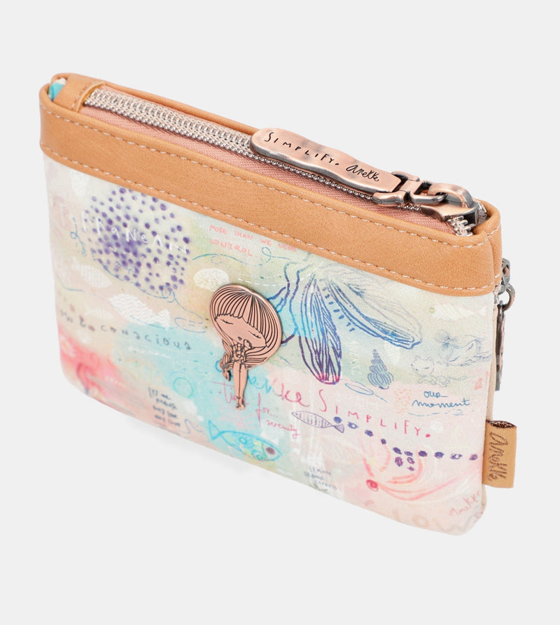 Slow Life Double zipper coin purse