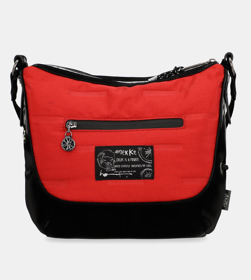 Nature Colors red large shoulder bag