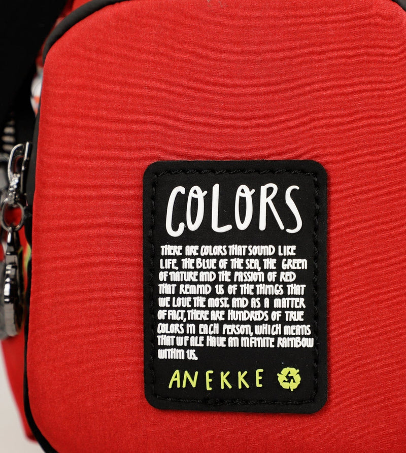 Bandolera roja con bolsillos Nature Colors - Anekke
