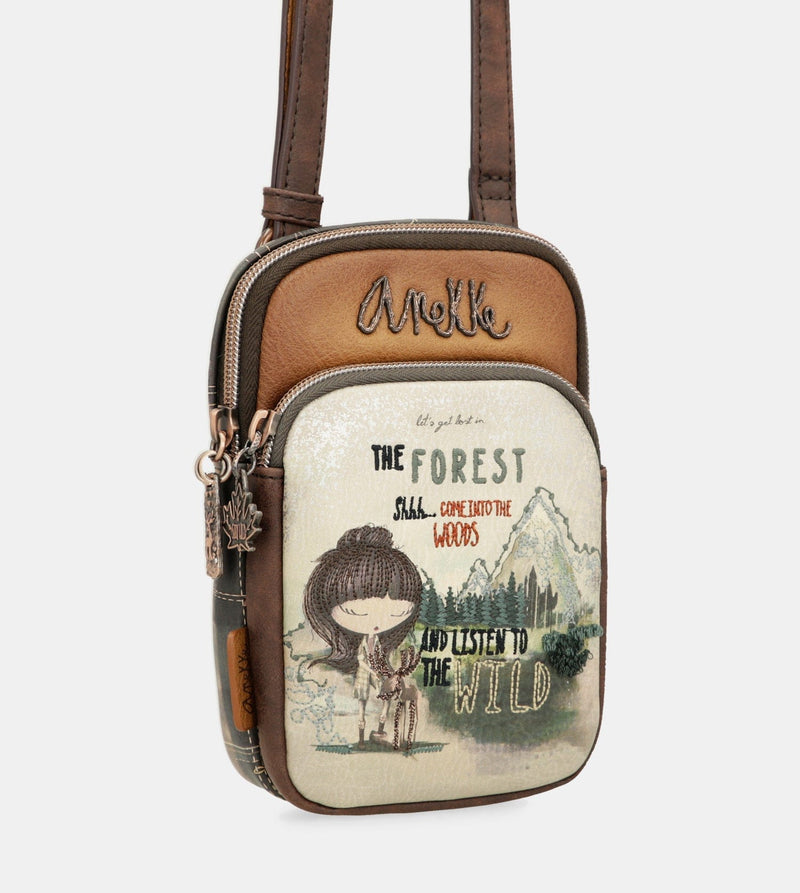 Mini bandolera con bolsillo frontal The Forest – Anekke