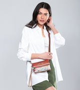 Tribe small crossbody bag with 2 compartments