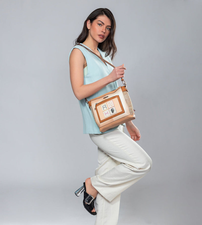 Magic Souls crossbody bag with 3 compartments