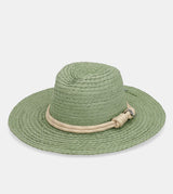 Sombrero rafia verde
