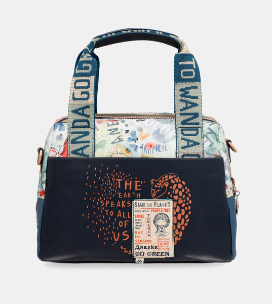 Nature Pachamama navy blue bowling bag