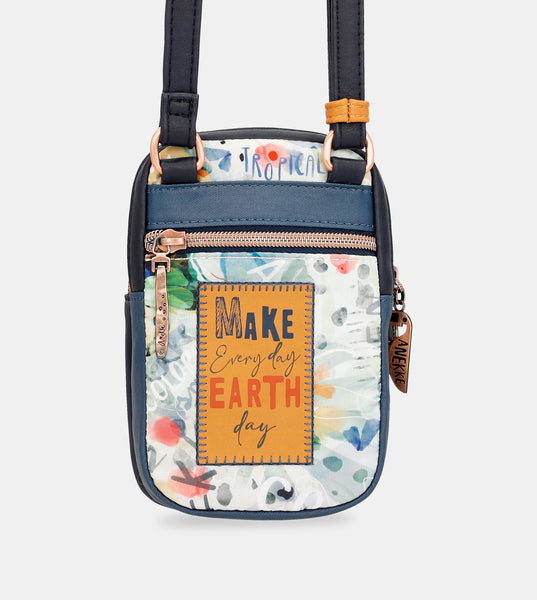 Nature Pachamama navy blue mini crossbody bag