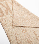 Beige logomania scarf.