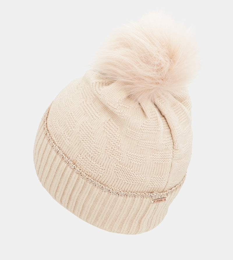 Beige Shodō Wool Hat