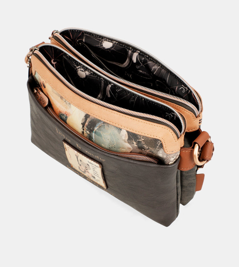 Shōen medium shoulder bag with 3 compartments