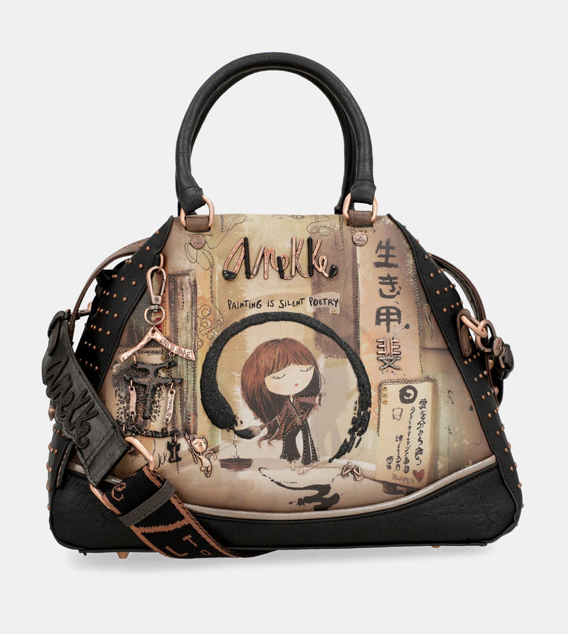 Shōen large black tote bag