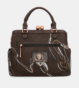 Nature Shodō Brown Mouthpiece Handbag