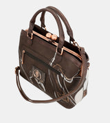 Nature Shodō Brown Mouthpiece Handbag