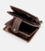 Nature Shodō brown flexible RFID wallet