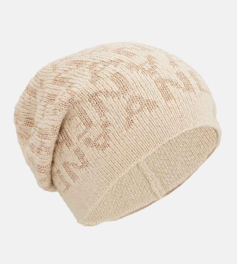 Beige Contemporary Wool Hat