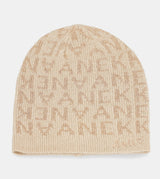 Beige Contemporary Wool Hat