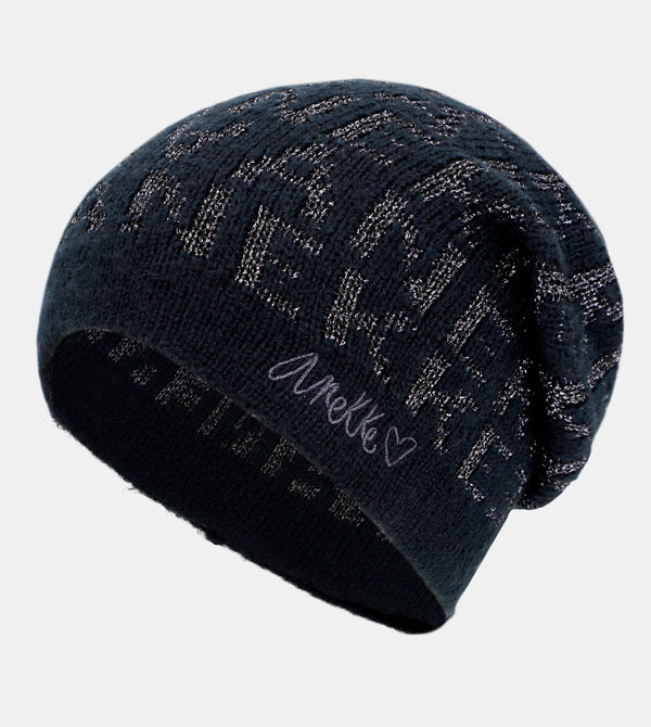 Navy Blue Contemporary Wool Hat