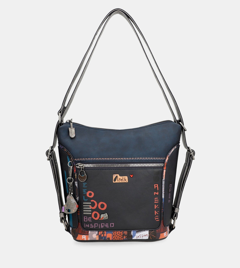 Kyomu shoulder bag convertible into a Kyomu backpack