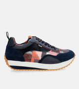 Navy Blue Palette Patterned Sports Sneakers