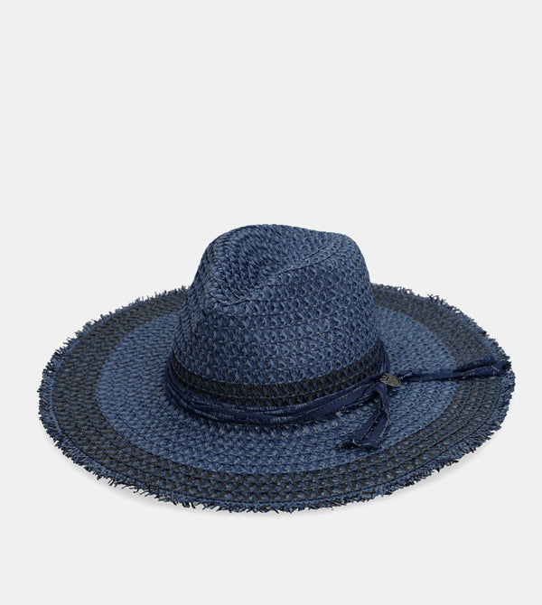 Sombrero rafia bicolor