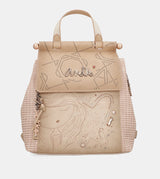 Studio nude backpack with flap