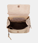 Studio nude backpack with flap