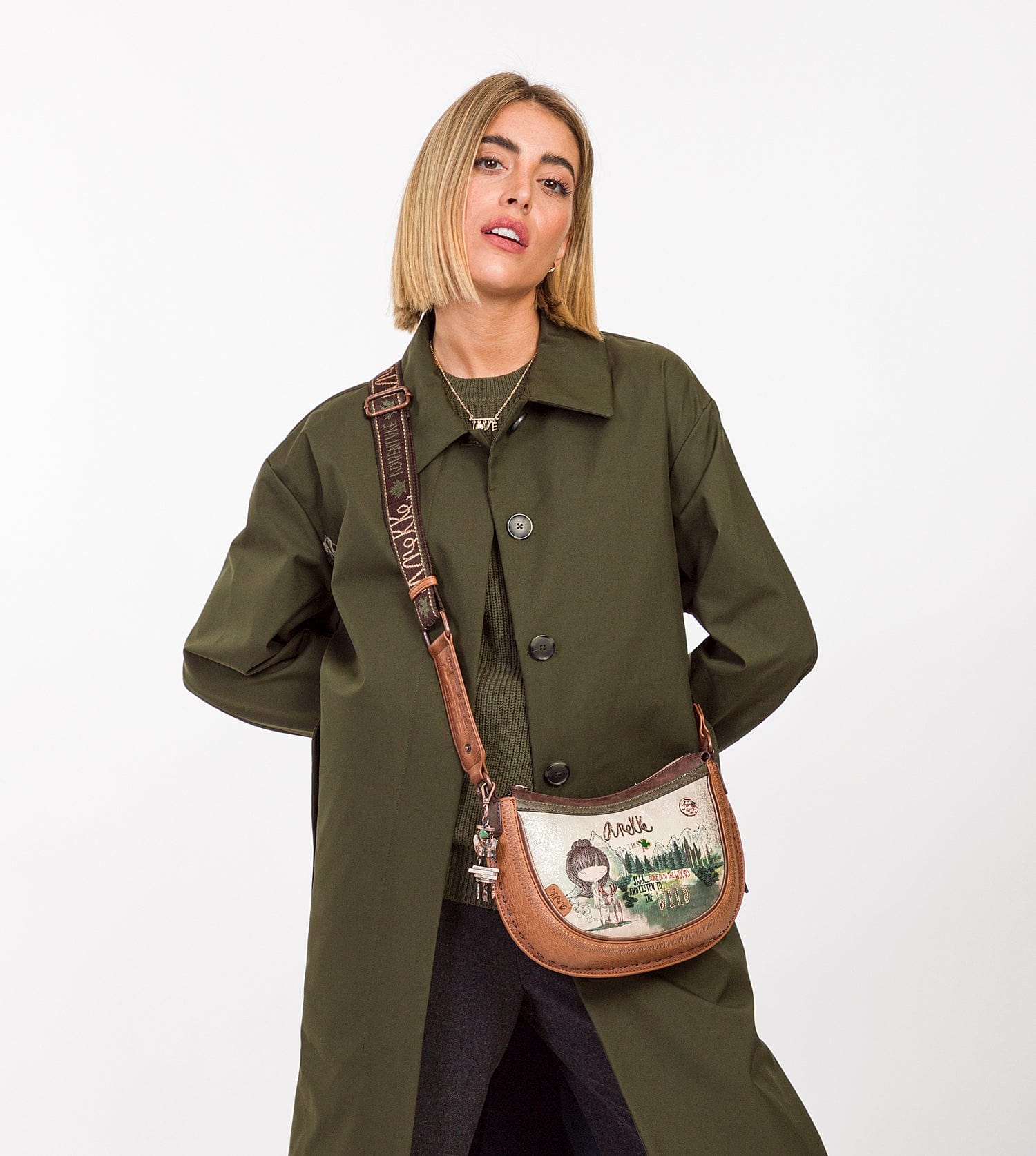 The Forest oval shoulder bag