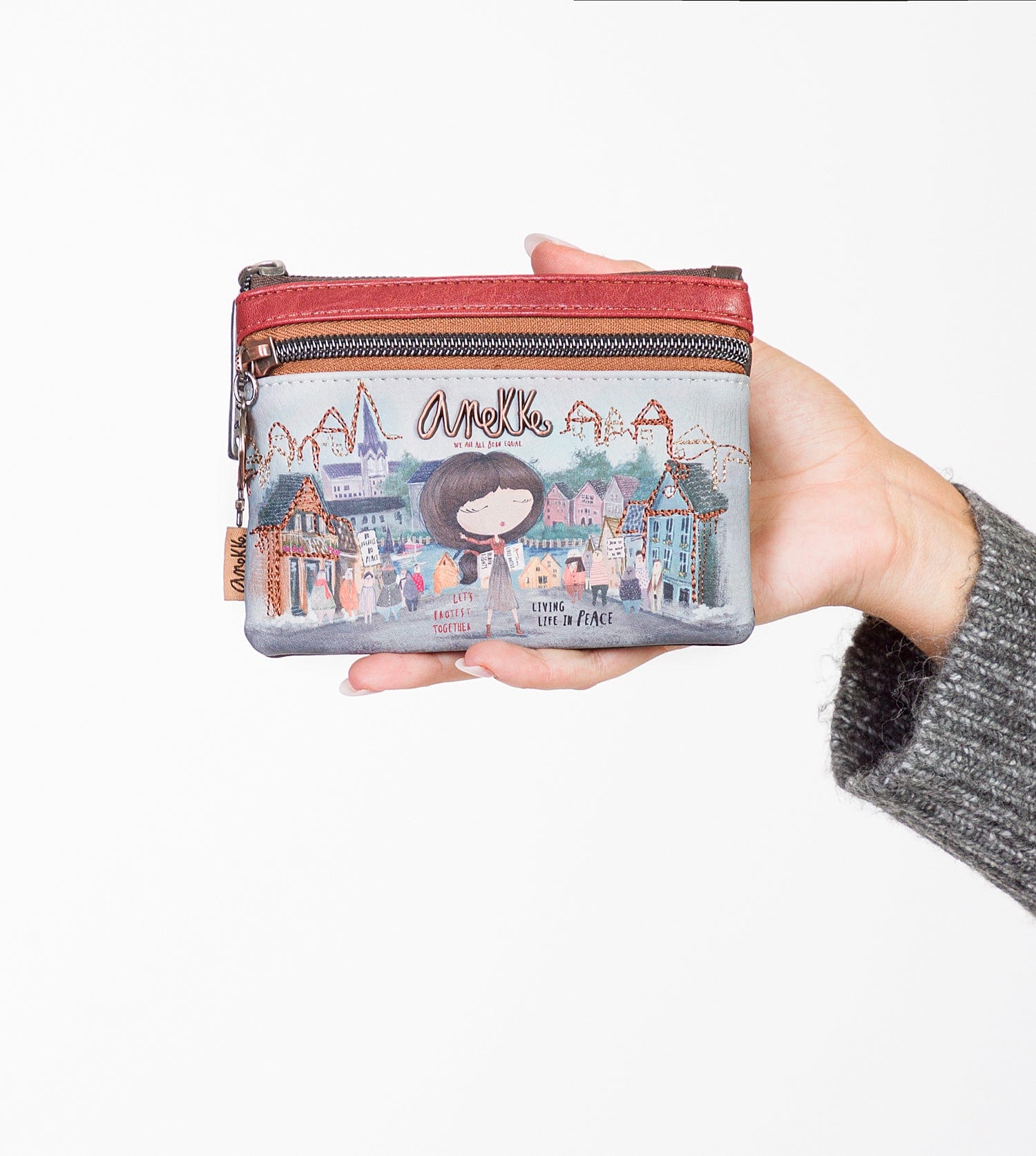 Double zipper coin purse Voice