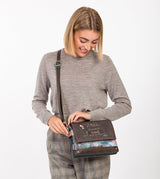 Respect flap shoulder bag