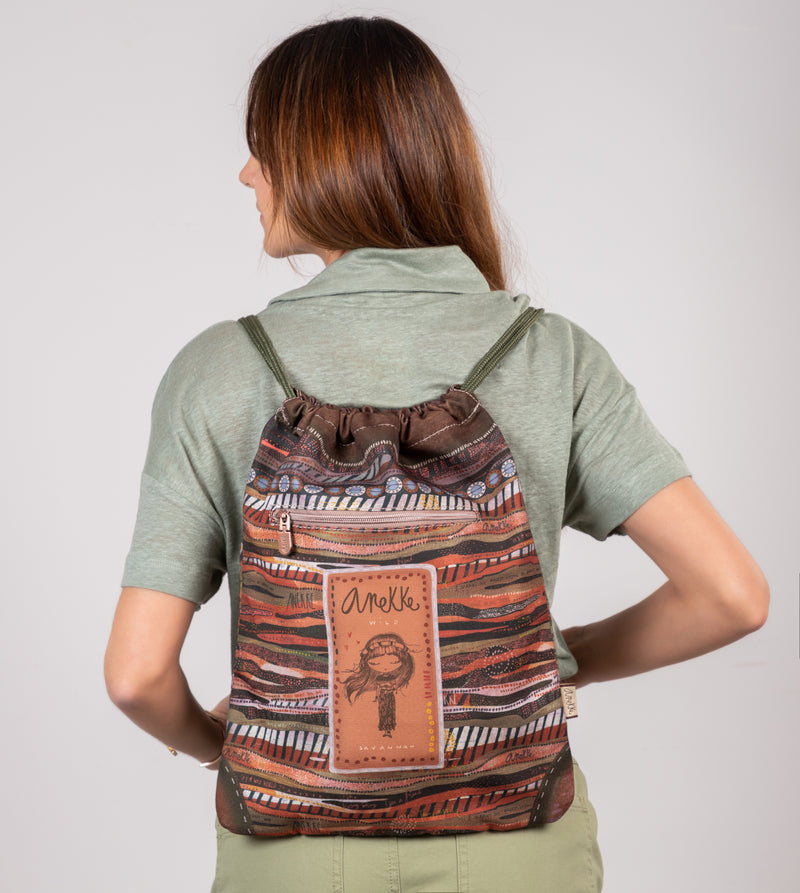 Safari fusion Drawstring backpack