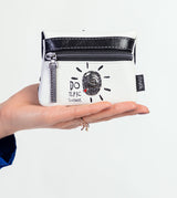 White wallet with flap Energy